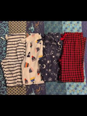 4 Girls Medium Fleece PJ Bottoms